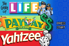 Life/Yahtzee/Payday screenshot 2 for GameBoy Advance